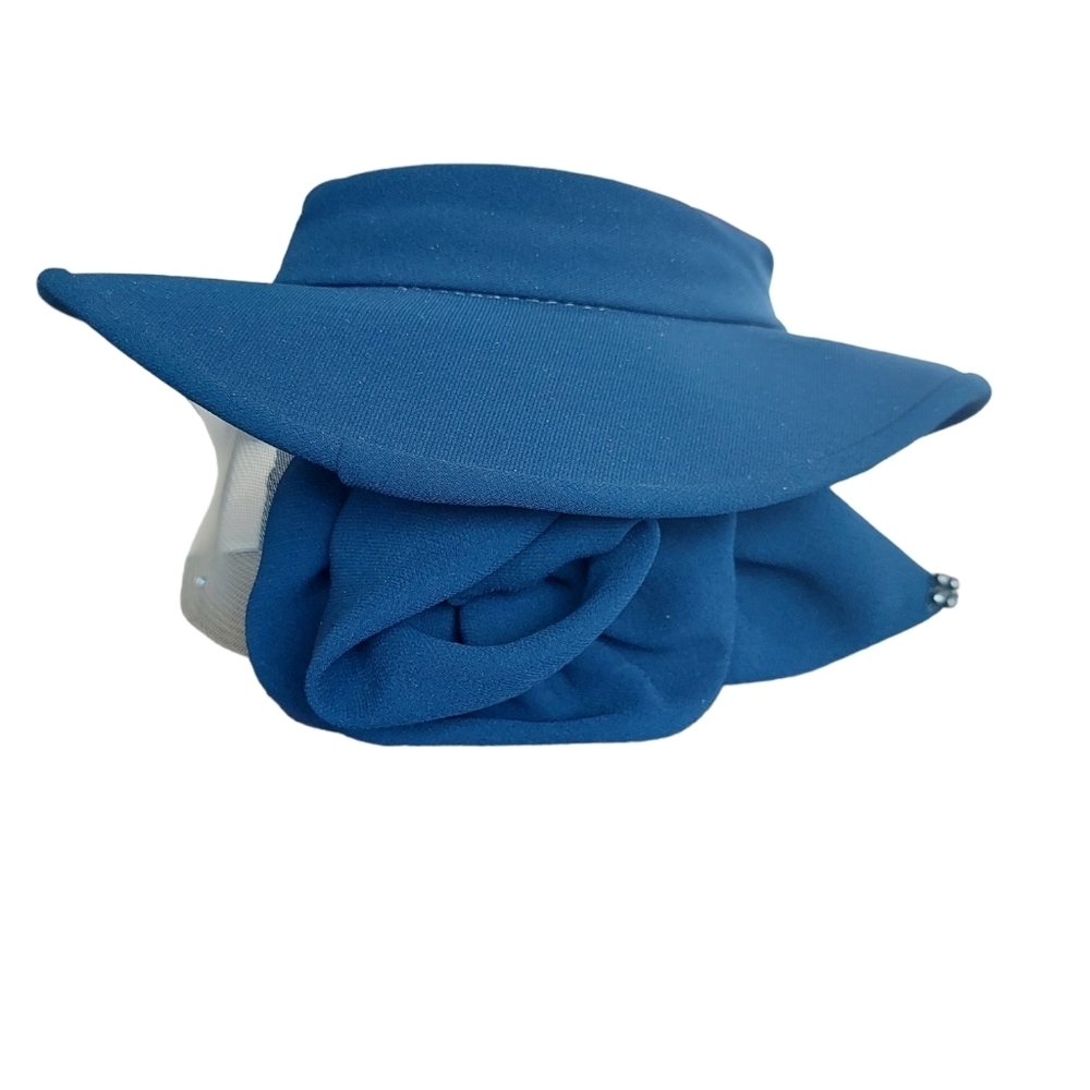 Moshita Couture Navy Sunday Women's Hat EUC - Picture 9 of 13